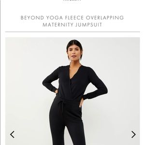 NWT Beyond Yoga black maternity jumpsuit XS